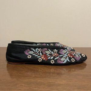 Llani x Anthropologie Satin Ballet Flats